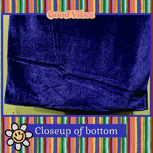 NWOT JRS XL VELOUR STRETCH MINI DRESS SHIMMERY SAPPHIRE BLUE BODYCON LIGHTWEIGHT - Picture 7 of 14